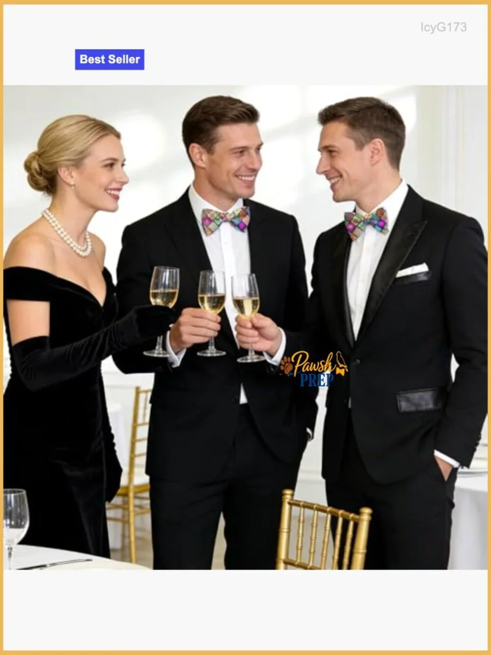 Pre-Tied Adjustable Bow Tie Formal Wedding Party Tuxedo Accessory